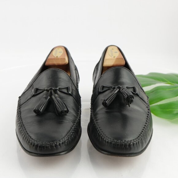 Johnston Murphy Mens Loafer Size 10 M Black Calfskin Leather Tasseled Dress Shoe main image 10